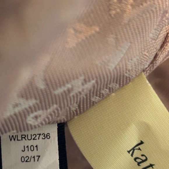 Kate Spade New York Larchmont Ave Taupe Leather Pouch WLRU2736 - Picture 8 of 11